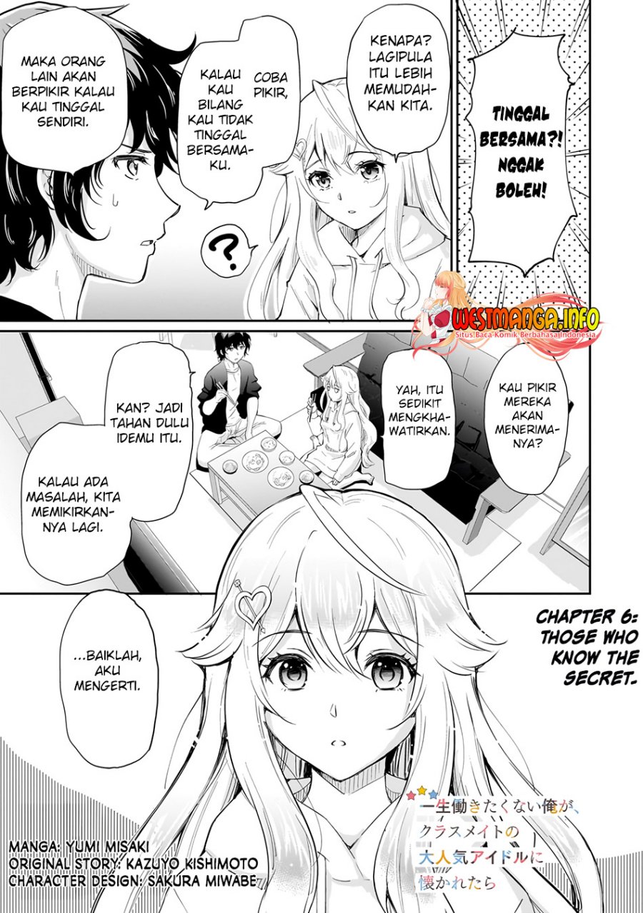 Isshou Hatarakitakunai Ore ga Classmate no Daininki Idol ni Natsukaretara