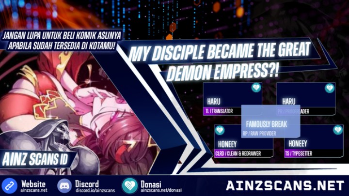 My Disciple Became The Great Demon Empress?! Chapter 18