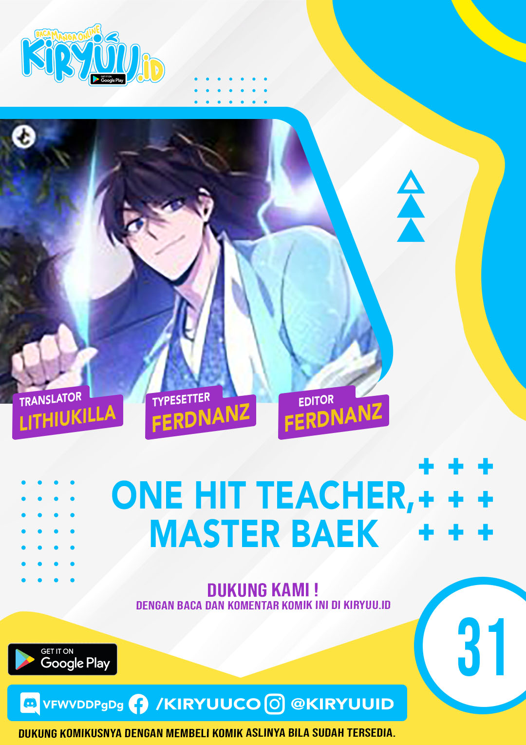 Number One Star Instructor Master Baek