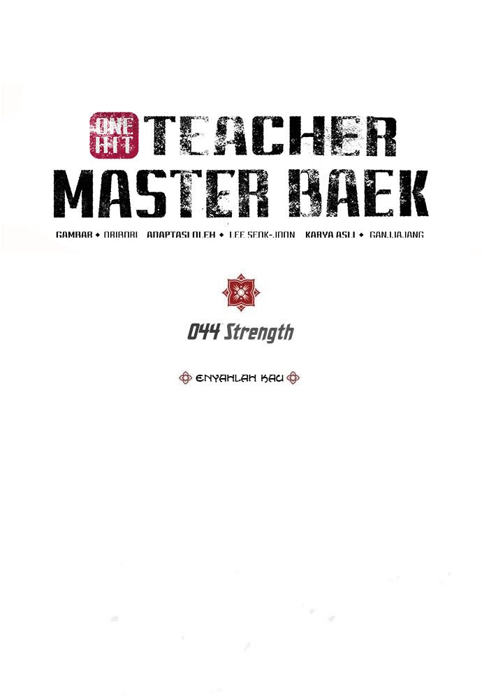 Number One Star Instructor Master Baek