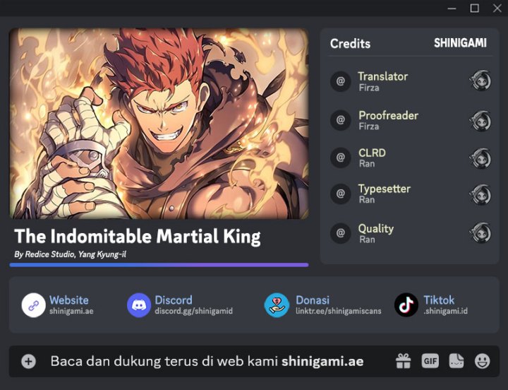 The Indomitable Martial King Chapter 38