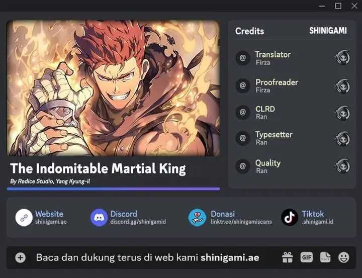 The Indomitable Martial King