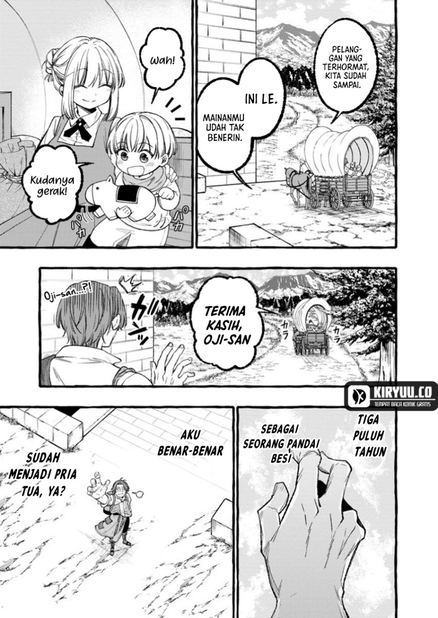 Tsuihou Sareta Ossan Kajishi, Nazeka Densetsu no Daimyouko ni Naru
