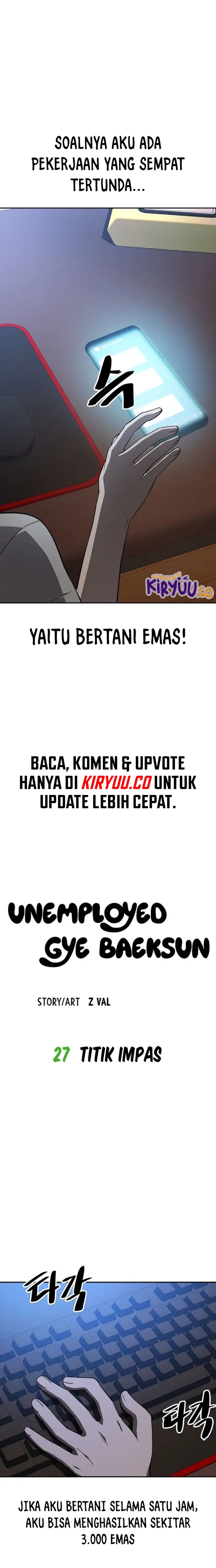 Unemployed Gye Baek Soon