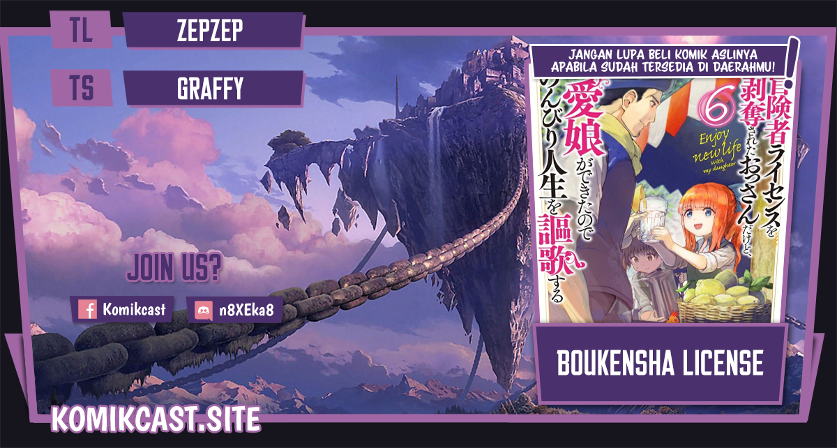 Boukensha License o Hakudatsu Sareta Ossan Dakedo, Manamusume ga Dekita no de Nonbiri Jinsei