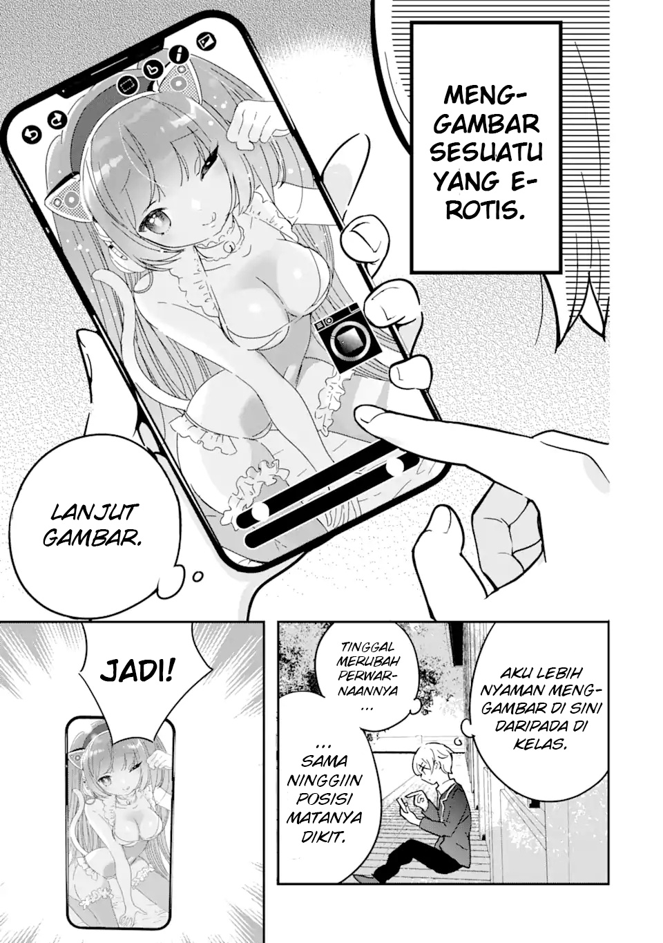 Gakuen 1 no Bishoujo wa x x Eshi no Ore ni Horeteiru!? (The Number 1 Beautiful Girl in the School is in Love With Me, the XXX Artist.)