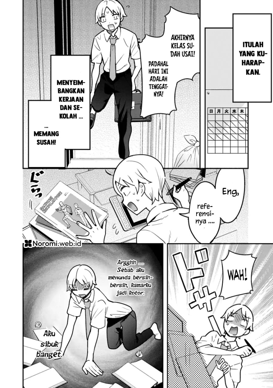 Gakuen 1 no Bishoujo wa x x Eshi no Ore ni Horeteiru!? (The Number 1 Beautiful Girl in the School is in Love With Me, the XXX Artist.) Chapter 5.1