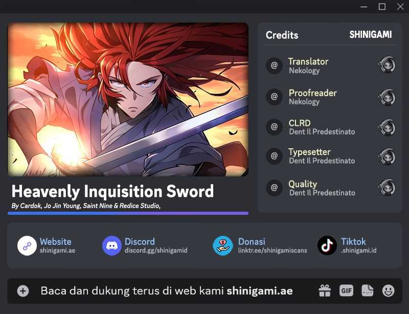 Heavenly Inquisition Sword Chapter 103