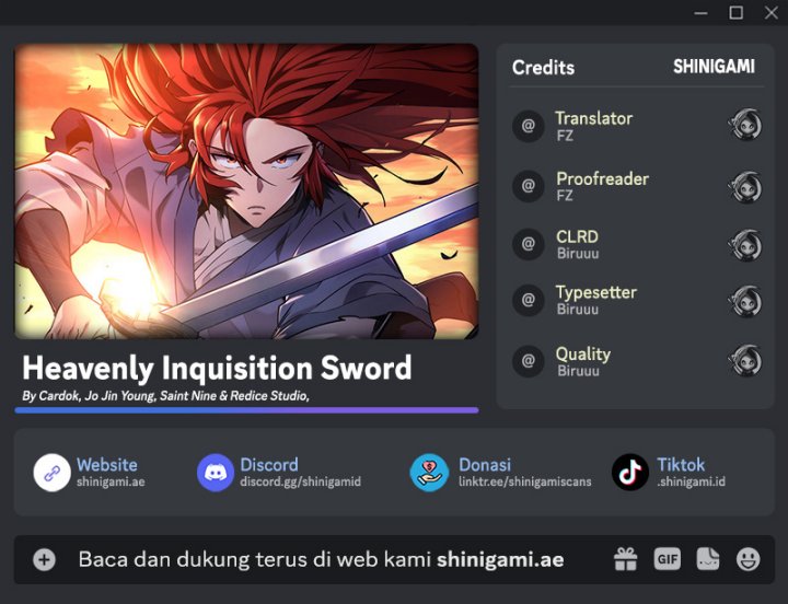 Heavenly Inquisition Sword Chapter 104