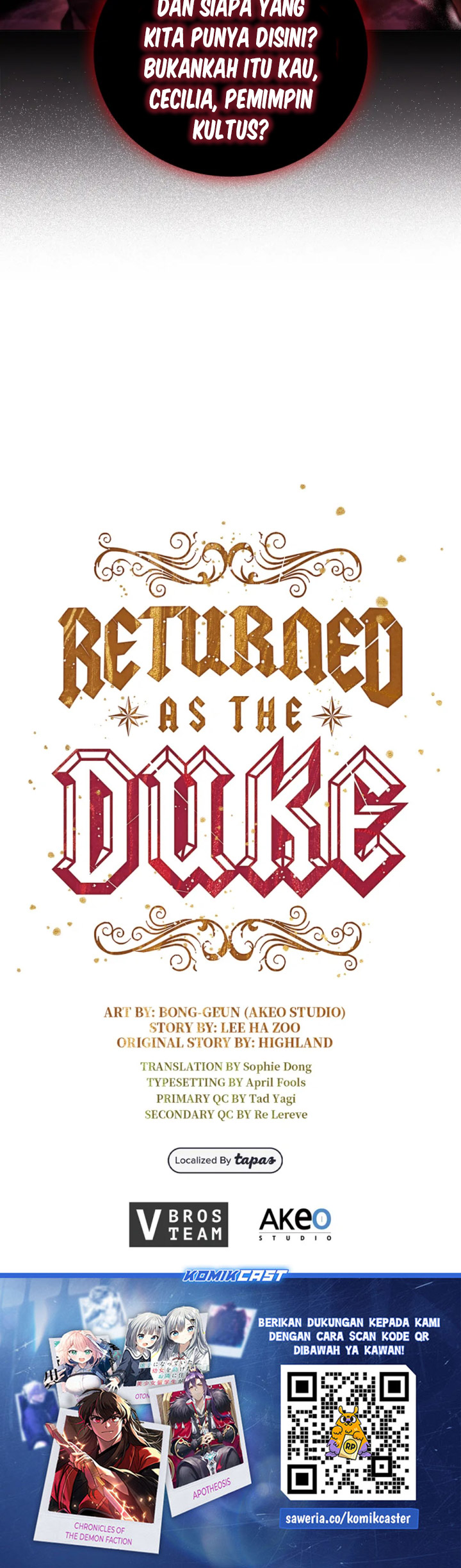 I Regressed As The Duke