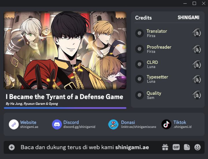 I Became the Tyrant of a Defense Game