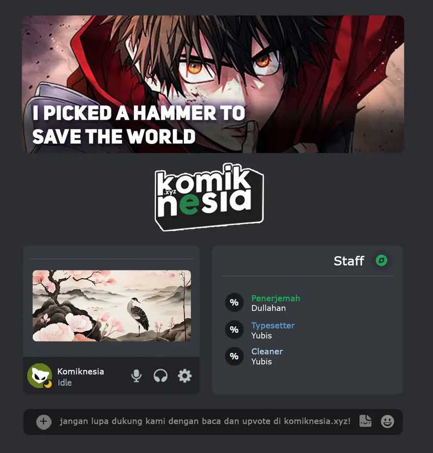 I Picked A Hammer To Save The World