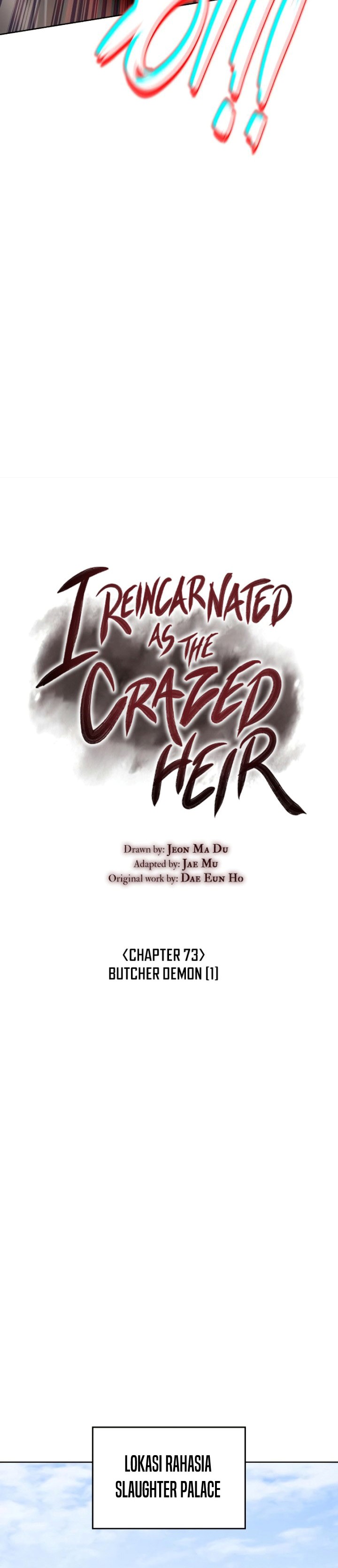I Reincarnated As The Crazed Heir