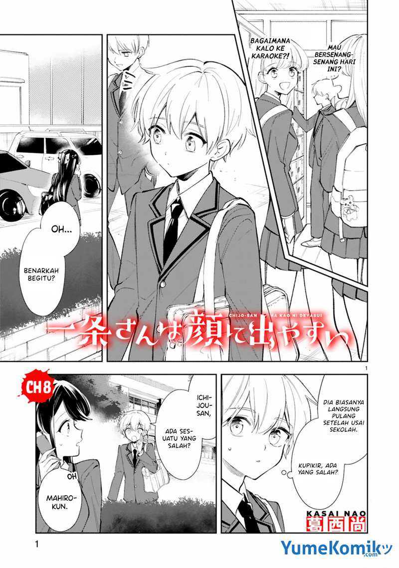 Ichijou-san wa Kao ni Deyasui