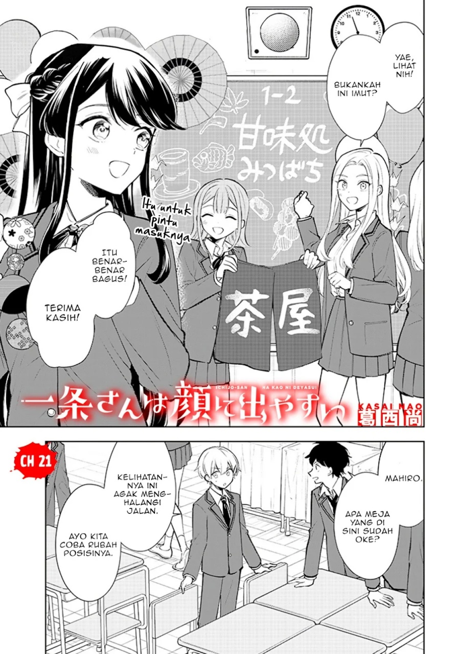Ichijou-san wa Kao ni Deyasui