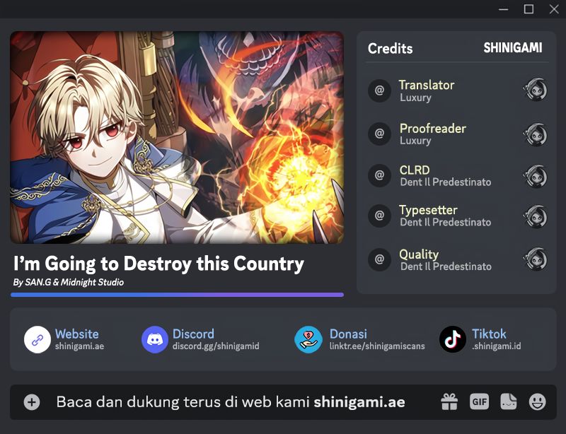 I’m Going To Destroy This Country
