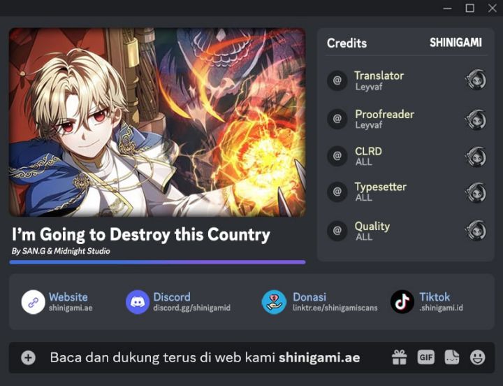 I’m Going To Destroy This Country