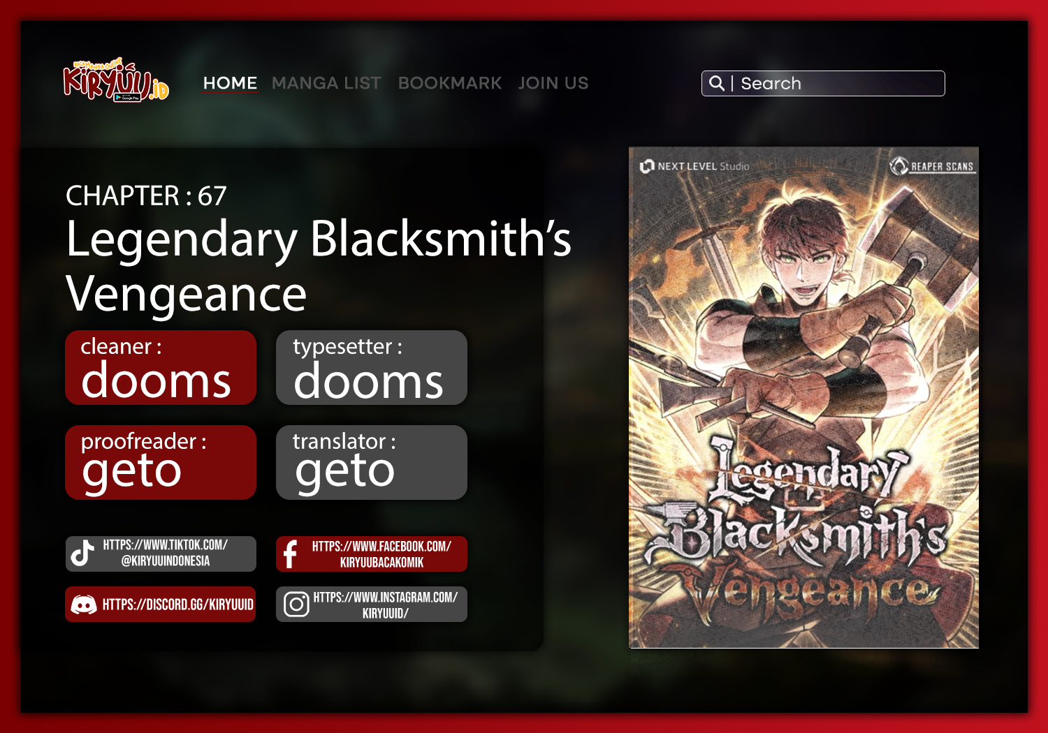 Legendary Blacksmith’s Vengeance
