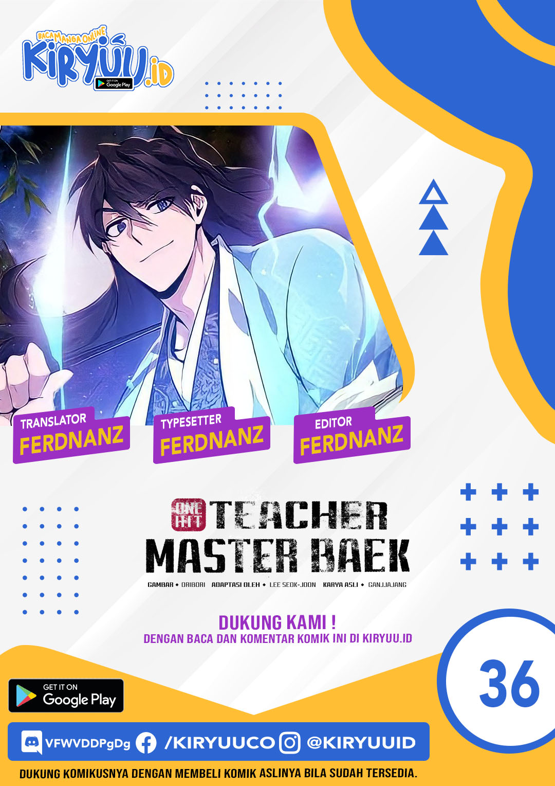 Number One Star Instructor Master Baek