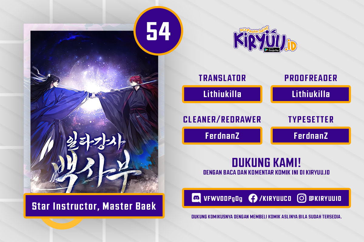 Number One Star Instructor Master Baek