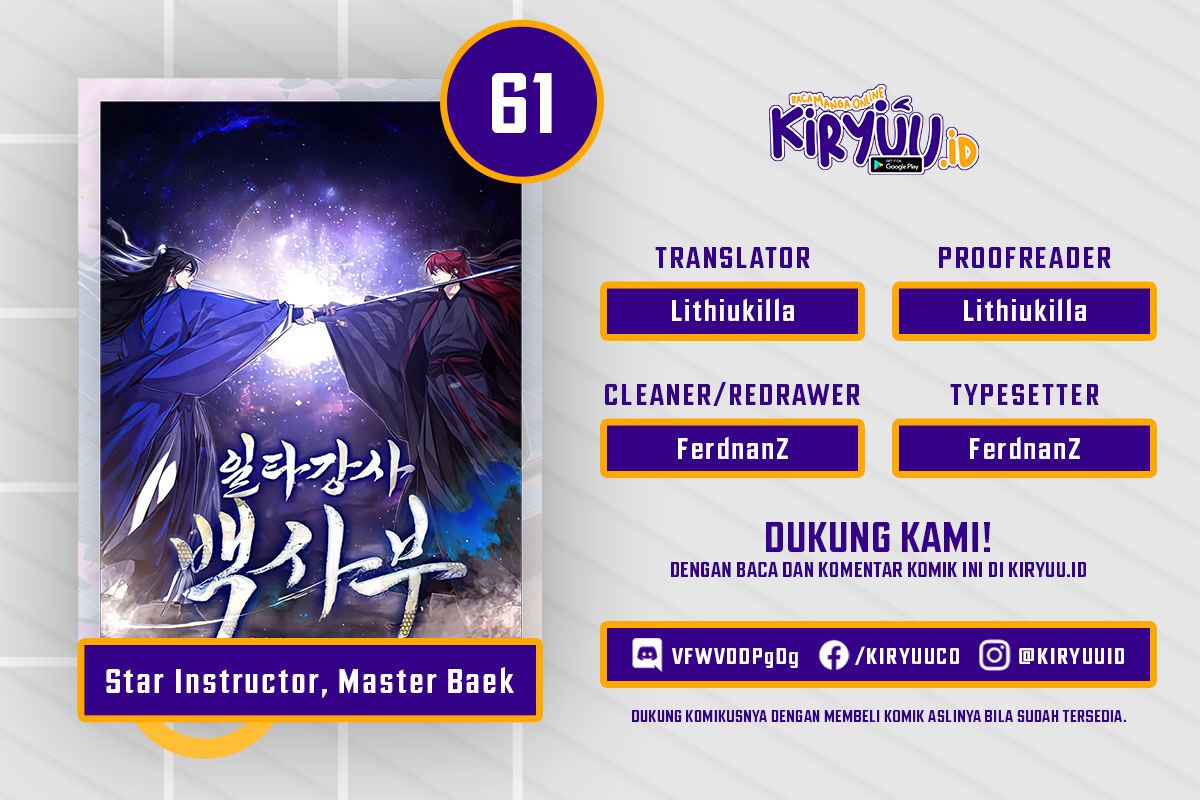 Number One Star Instructor Master Baek