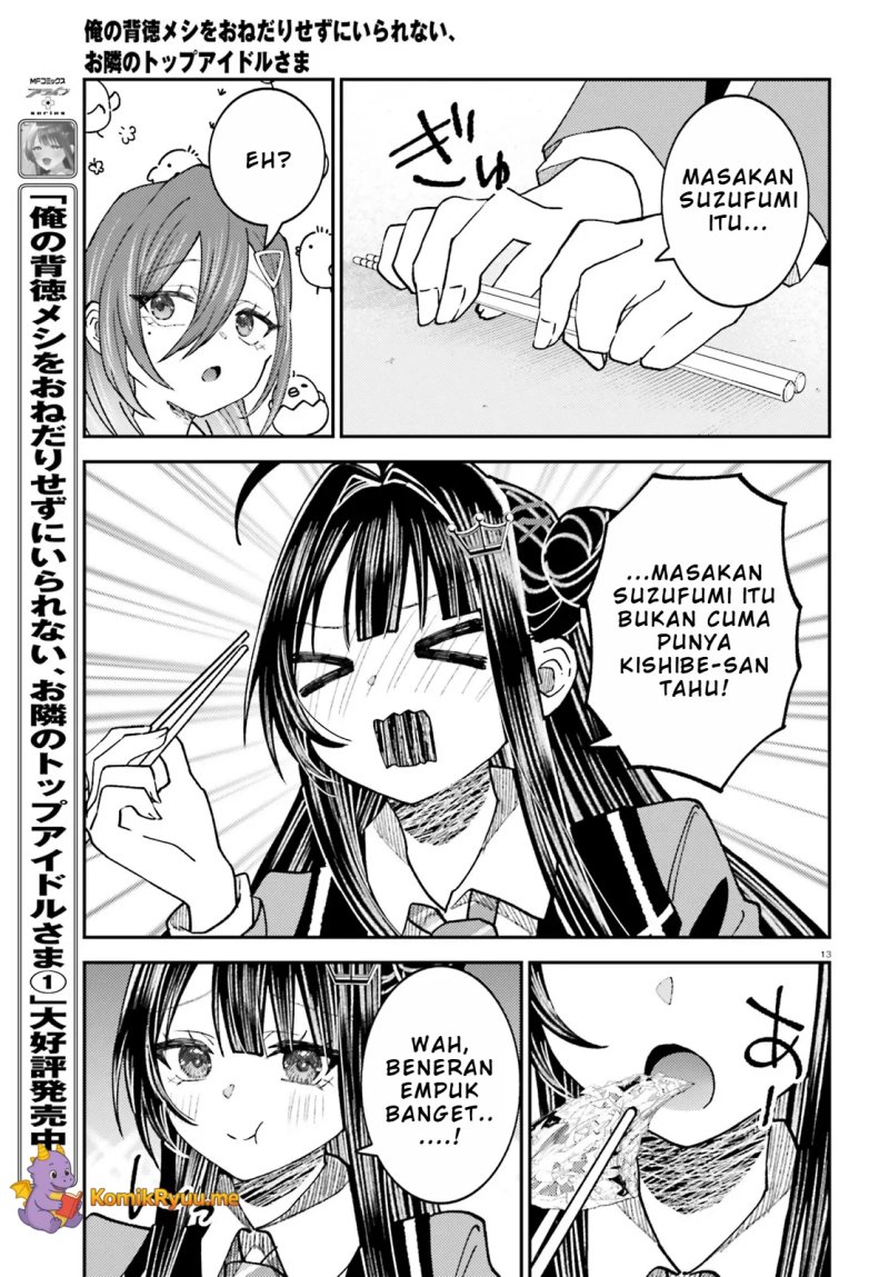 Ore no Haitoku Meshi o Onedari Sezu ni Irarenai Otonari no Top Idol-sama