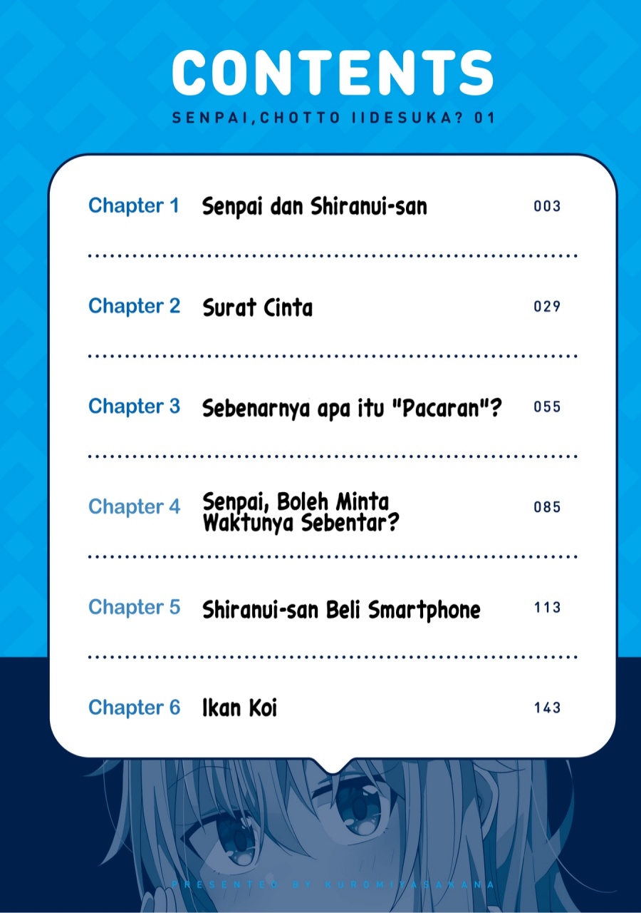 Senpai, Chotto ii Desu ka?
