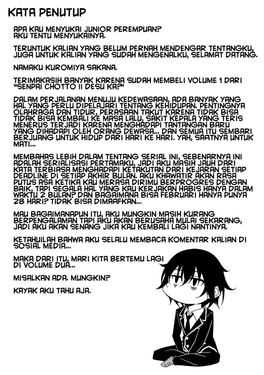Senpai, Chotto ii Desu ka?