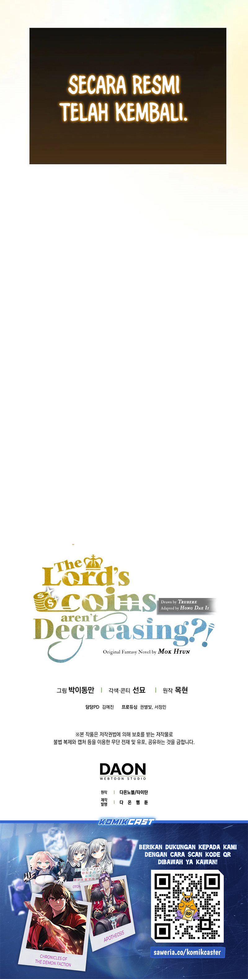The Lord’s Coins Aren’t Decreasing?