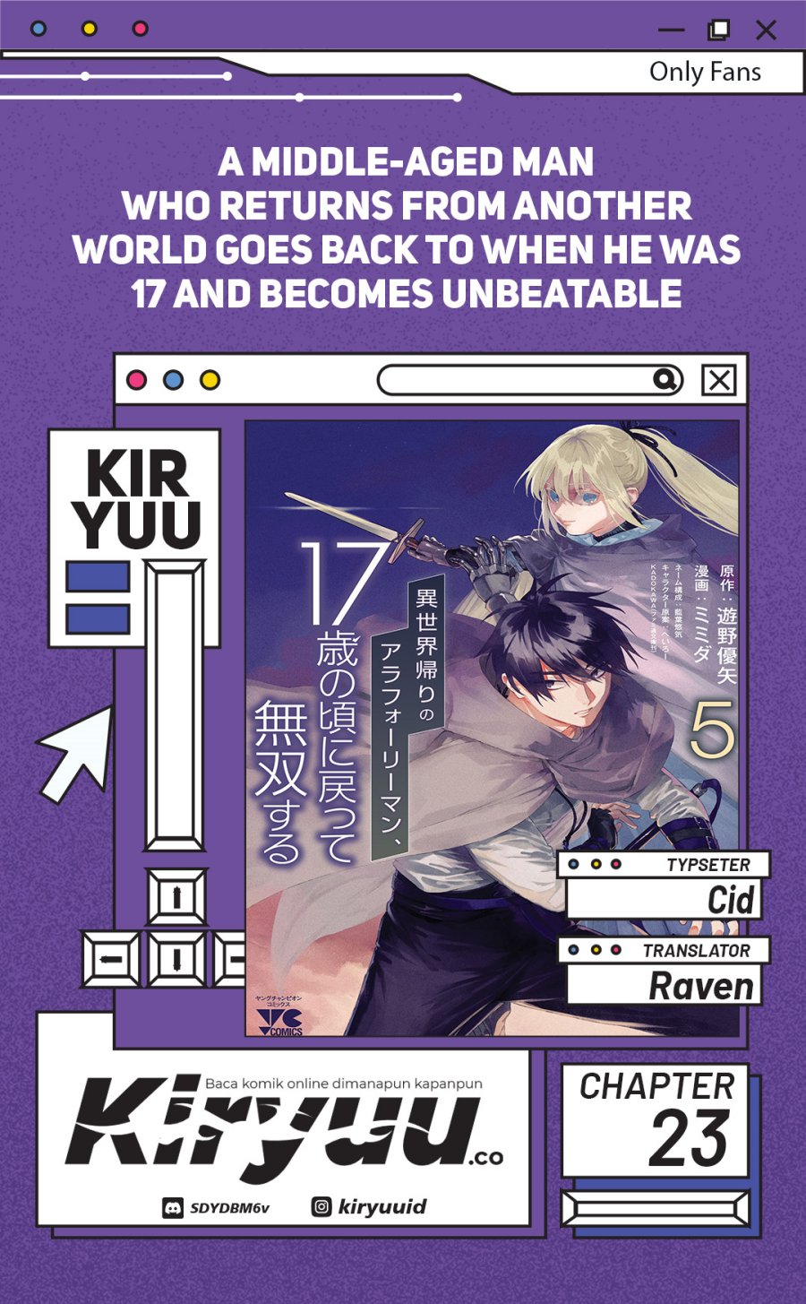 A Middle-Aged Man Who Returns From Another World Goes Back to When He Was 17 and Becomes Unbeatable