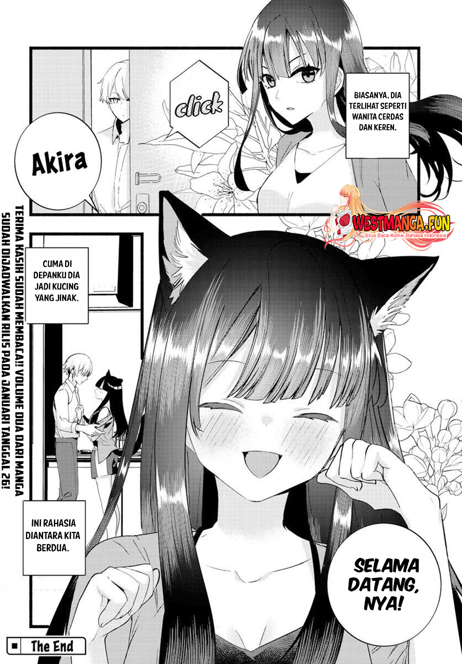 Chiteki de Cool na Kouhai Bijo, Ore no Kai Neko ni naru