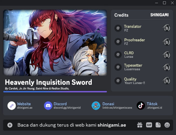 Heavenly Inquisition Sword Chapter 106