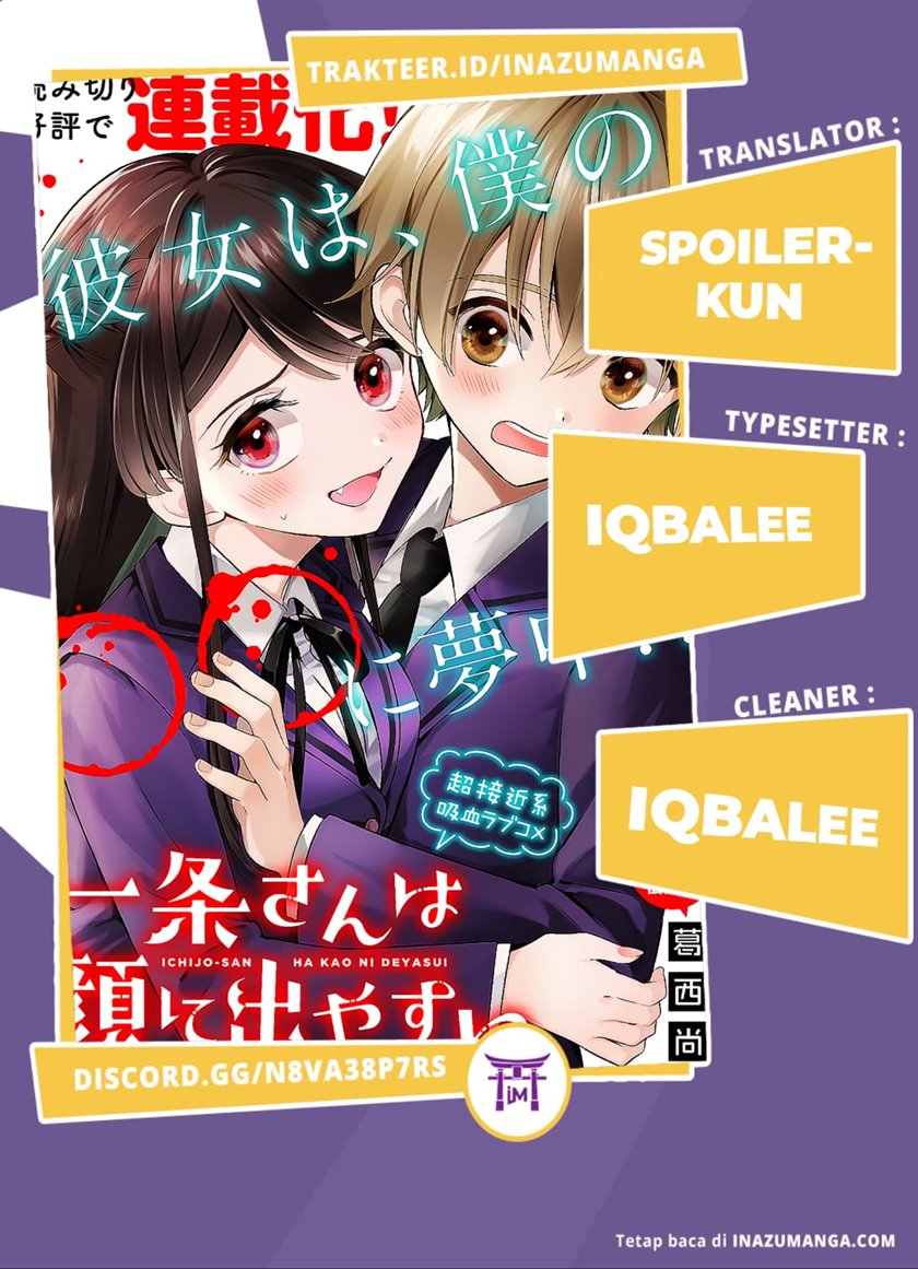 Ichijou-san wa Kao ni Deyasui