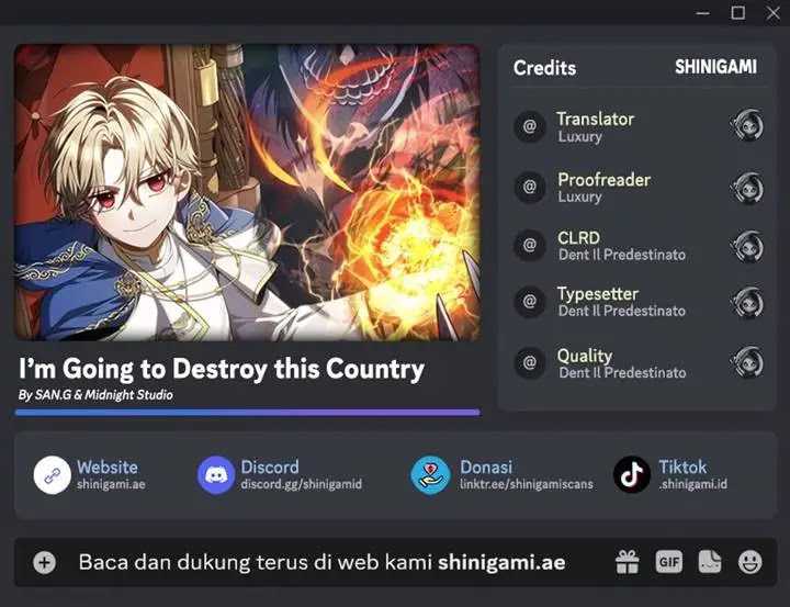 I’m Going To Destroy This Country