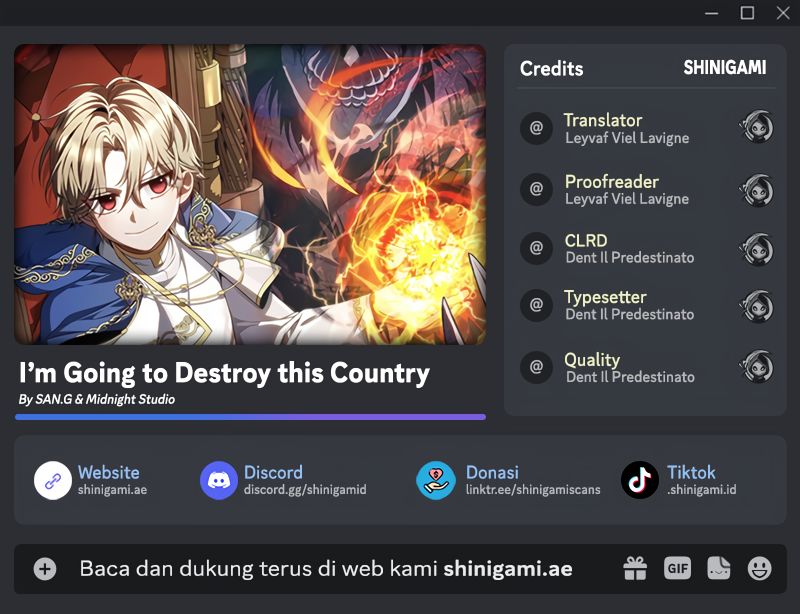 I’m Going To Destroy This Country