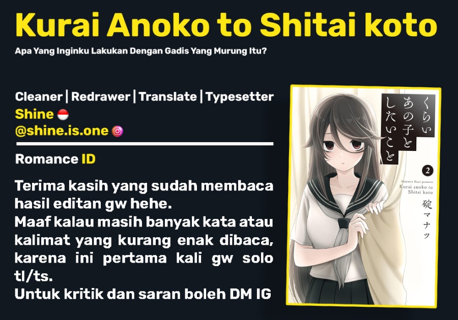 Kurai Anoko to Shitai koto
