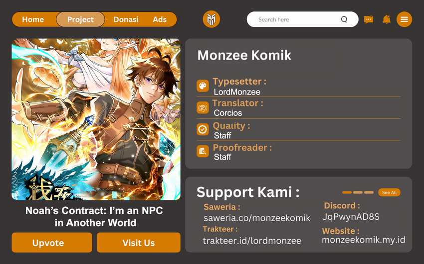 Noah’s Contract: I’m an NPC in Another World