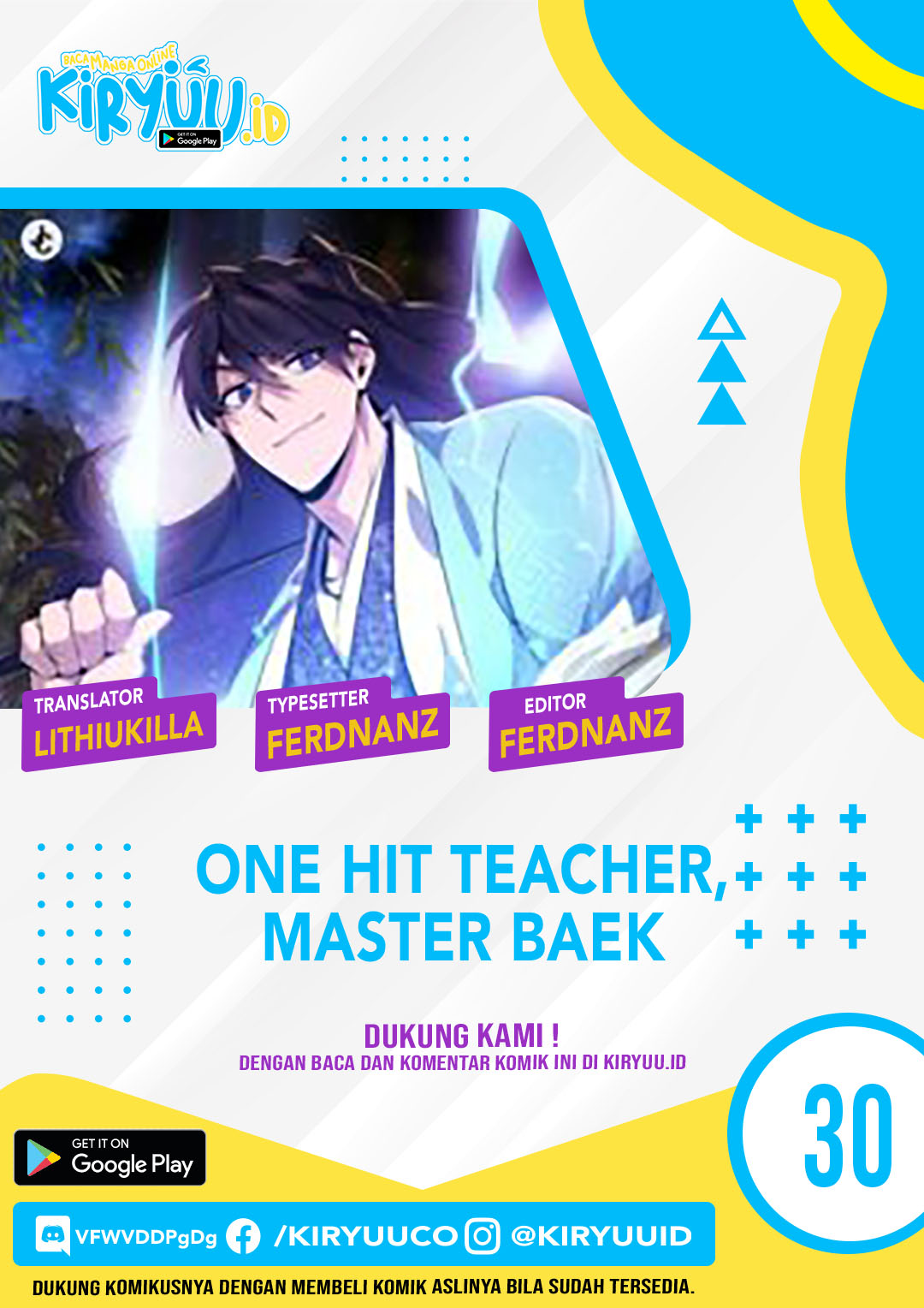 Number One Star Instructor Master Baek