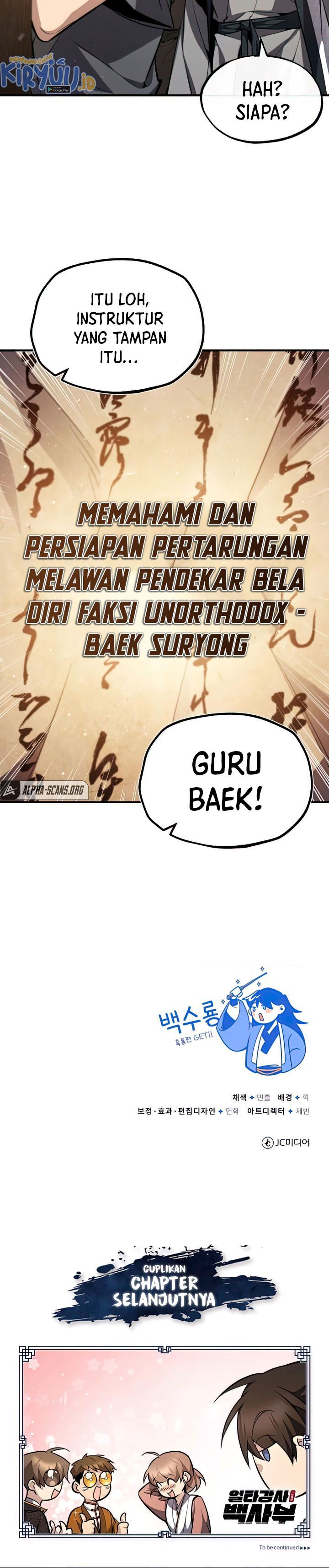 Number One Star Instructor Master Baek