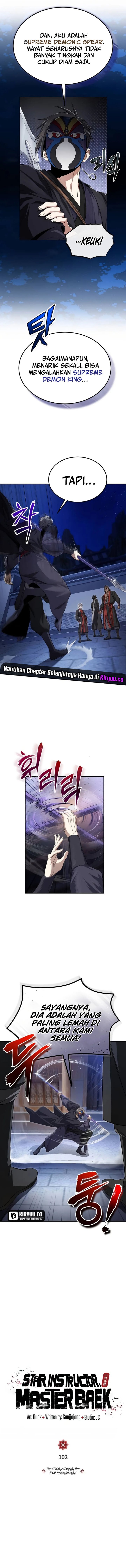 Number One Star Instructor Master Baek