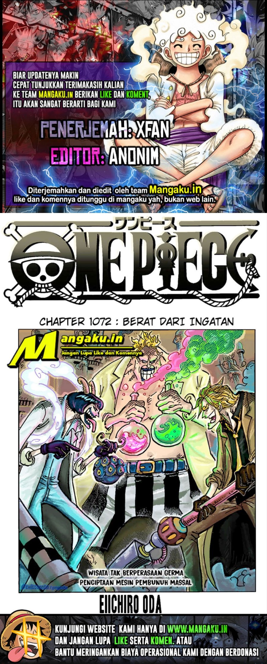 One Piece Chapter 1072