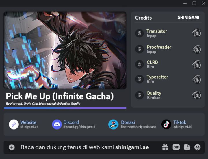 Pick Me Up, Infinite Gacha Chapter 110