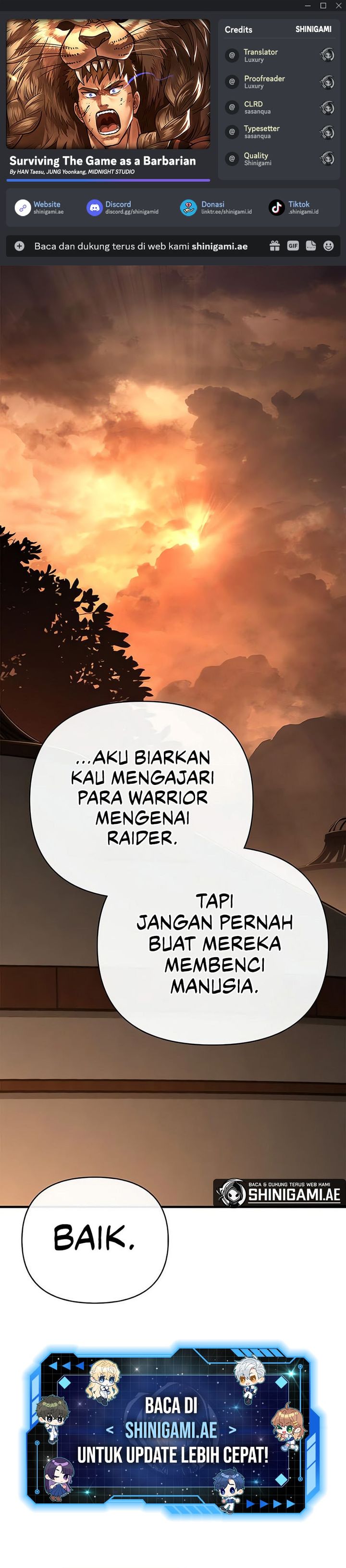 Survive as a Barbarian in the Game