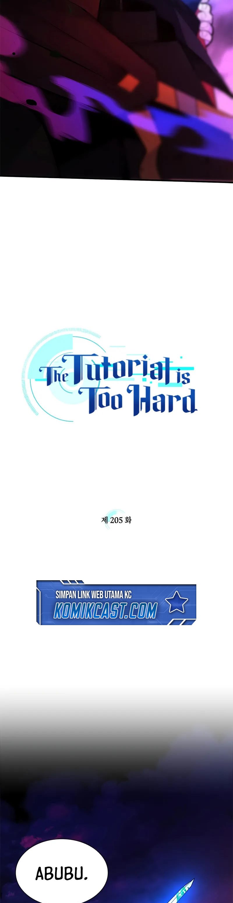 The Tutorial is Too Hard