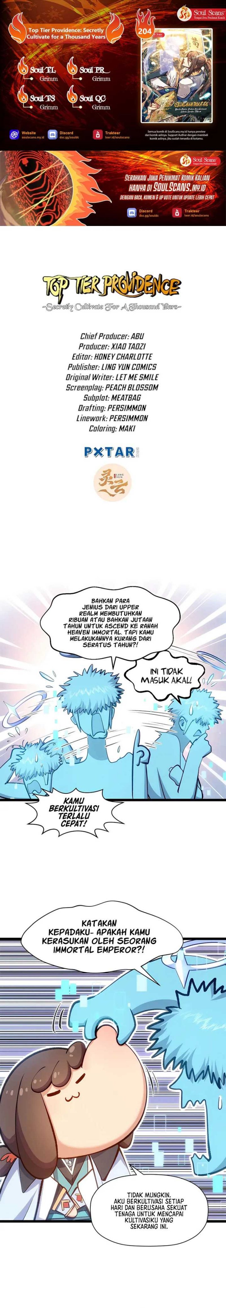 Top Tier Providence: Secretly Cultivate for a Thousand Years
