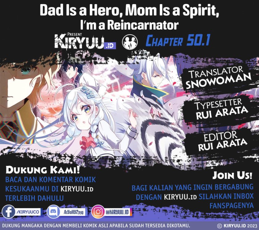 Chichi wa Eiyuu, Haha wa Seirei, Musume no Watashi wa Tenseisha (Dad Is A Hero, Mom Is A Spirit, I’m A Reincarnator)
