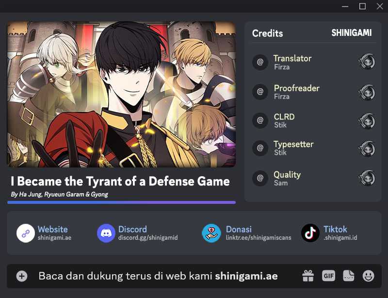 I Became the Tyrant of a Defense Game