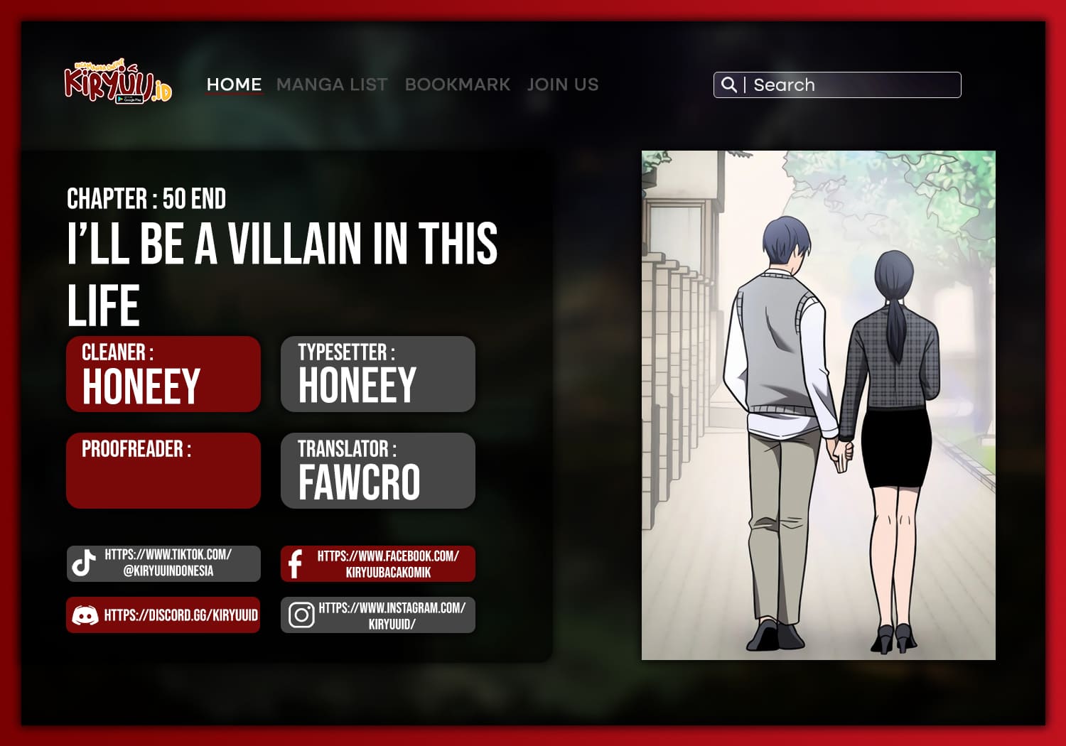 I’ll Be a Villain in This Life