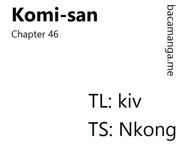 Komi san wa Komyushou Desu