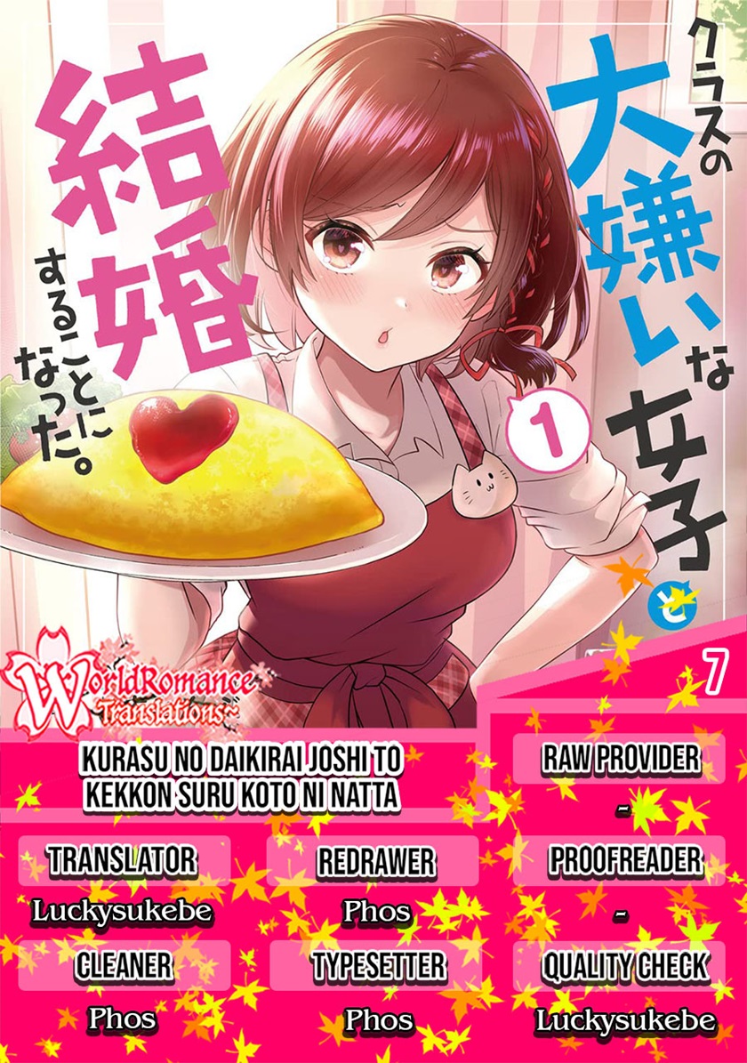 Kurasu no Daikirai na Joshi to Kekkon Suru Koto ni Natta